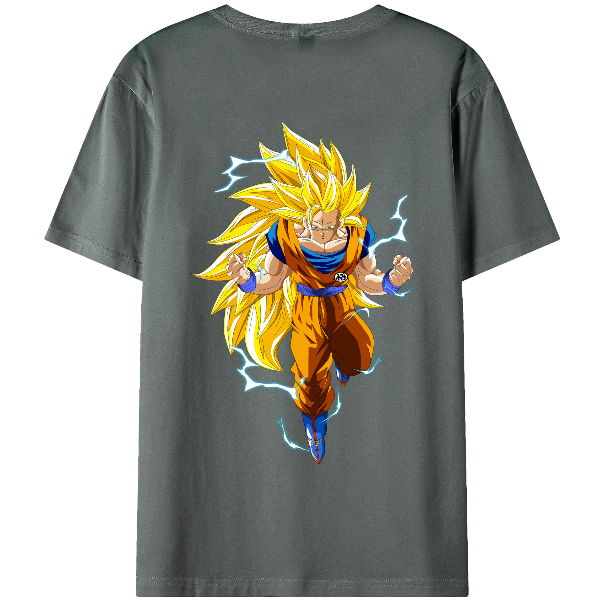 （画像用） ドラゴンボール 孫悟空（そん ごくう）Son Goku カカロット DRAGON BALL Kakarotto 綿100％ メンズ半袖Tシャツ（バックプリント） 通気性